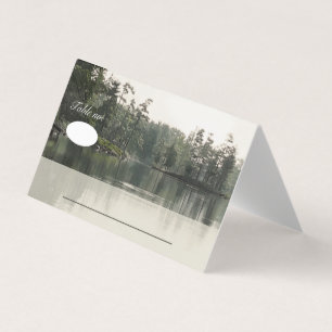 calme rustique lac evergreens réflexion mariage