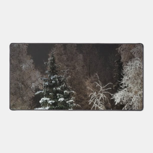 Calme Snowy Woodland Scenk Mat