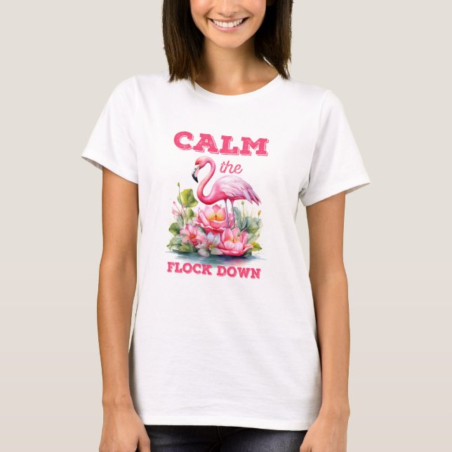 CALMER LE FLOCK DOWN Women's Basic T-Shirt (Devant)