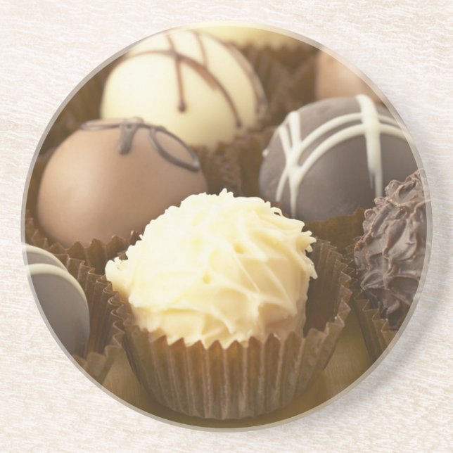 Calottes en Chocolat Dessous de Verre en Grès (Devant)