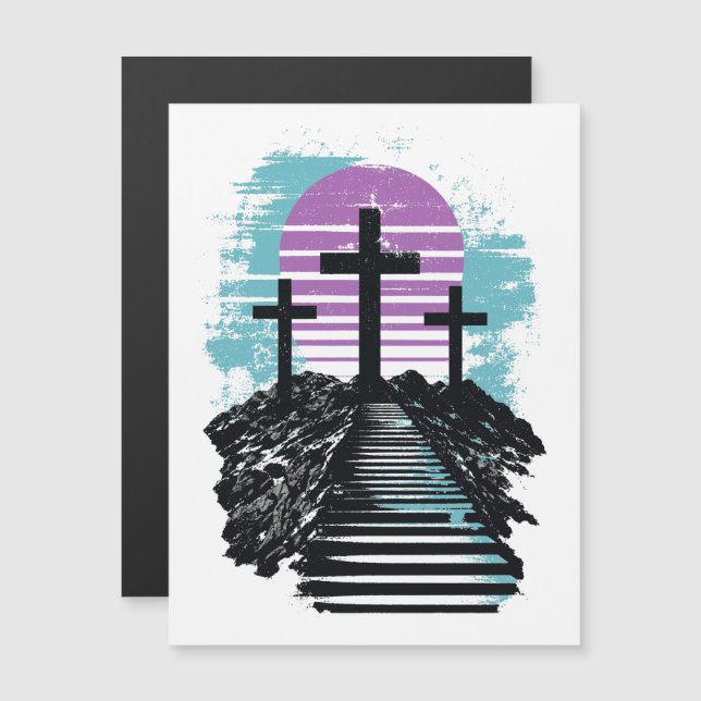 Calvaire Golgotha c'est fini Moderne chrétien (Devant / Derrière)