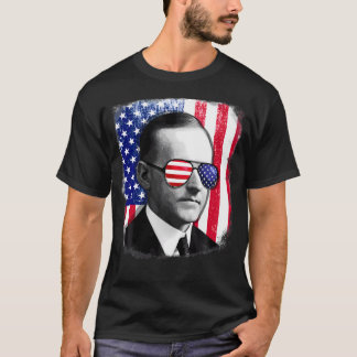 Calvin Coolidge Us Drapeau Tshirt 4E De