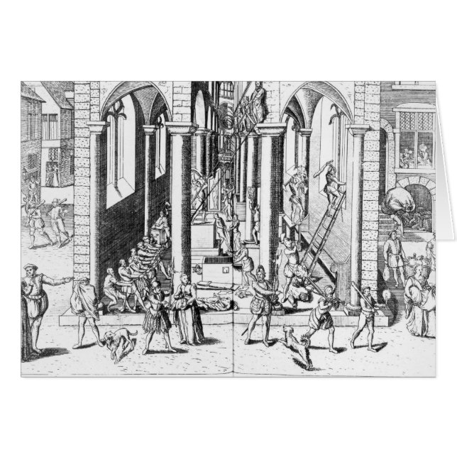 Calvinistes détruisant des statues (Devant horizontal)