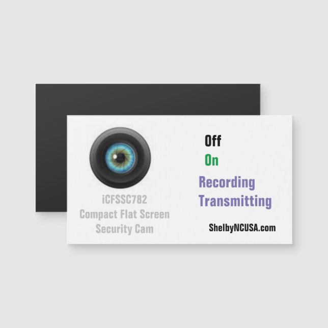 Cam Compact Flat Screen Security ShelbyNCUSA.com (Devant / Derrière)