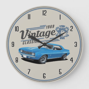 Camaro Classics Vintages 1969 Grande horloge