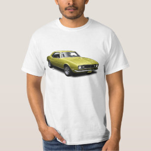 Camaro jaune sur le T-shirt blanc