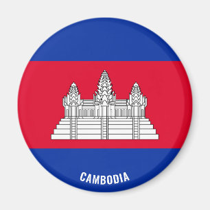 Cambodge Drapeau Charme Le Magnet Patriotique