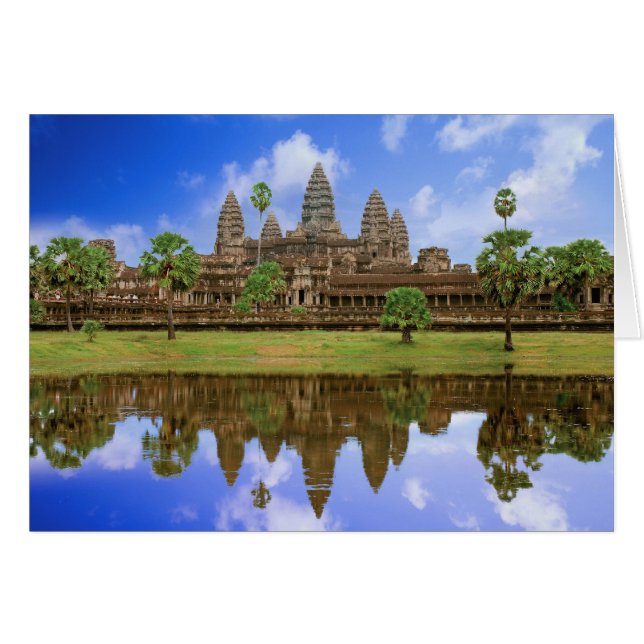 Cambodge, Kampuchea, temple d'Angkor Wat. (Devant horizontal)
