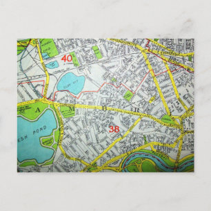 CAMBRIDGE, MA Carte Postale Carte Vintage