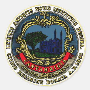 Cambridge Massachusetts City Seal Sticker rond