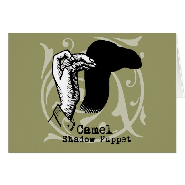 Camel Hand Puppet Shadow Games (Devant horizontal)