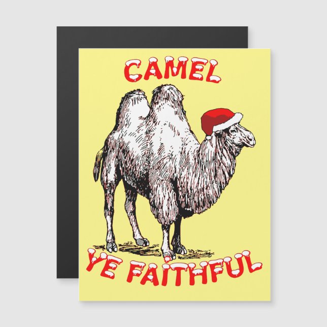 Camel Ye Fidèle Fun Pun Conception de vacances (Devant / Derrière)