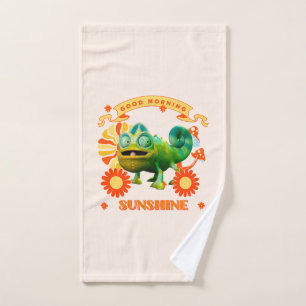Caméléon drôle Bonjour Soleil
