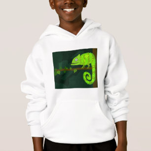 Caméléon mignon vert