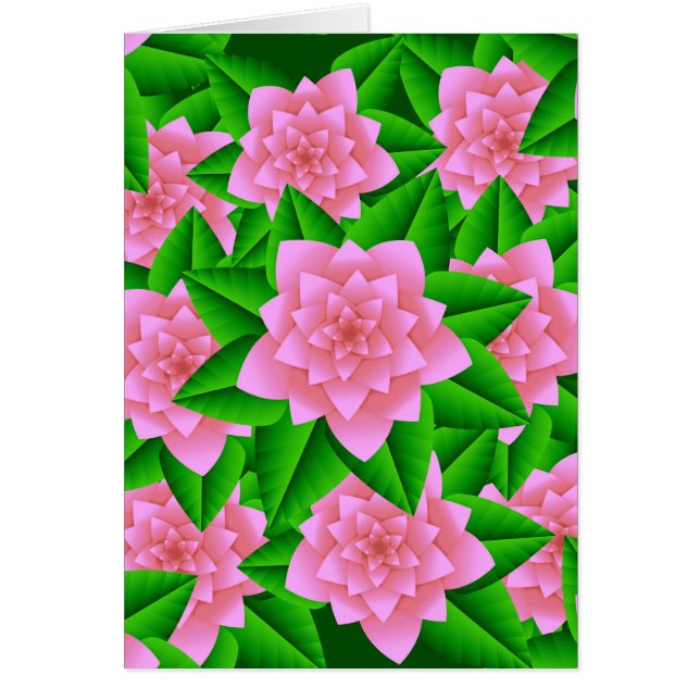 Camellias rose glace et Feuilles verts (Devant)