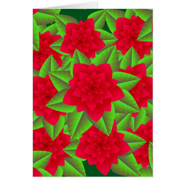 Camellias rouge foncé et Feuilles verts (Devant)