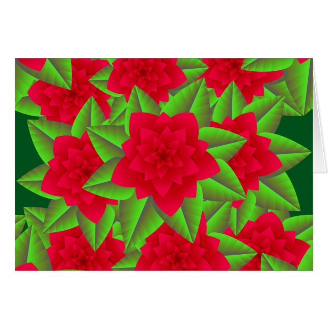 Camellias rouge foncé et Feuilles verts (Devant Horizontal)