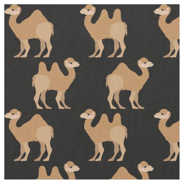 Camels Imprimer le tissu Noir (Fermer)