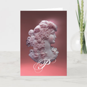 CAMEO ANTIQUE, DAME AVEC MONOGRAMME DE PÂTES
