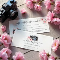 Caméra vintage & Florals - Bon cadeau photo