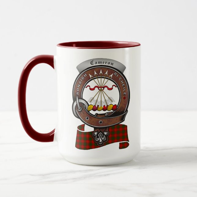 Caméron Clan Badge Combo 15oz Mug (Gauche)