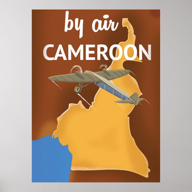 Cameroon Vintage Travel poster (Devant)