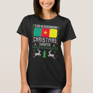 Cameroun Drapeau Cameroun Sweat de Noël camerounai