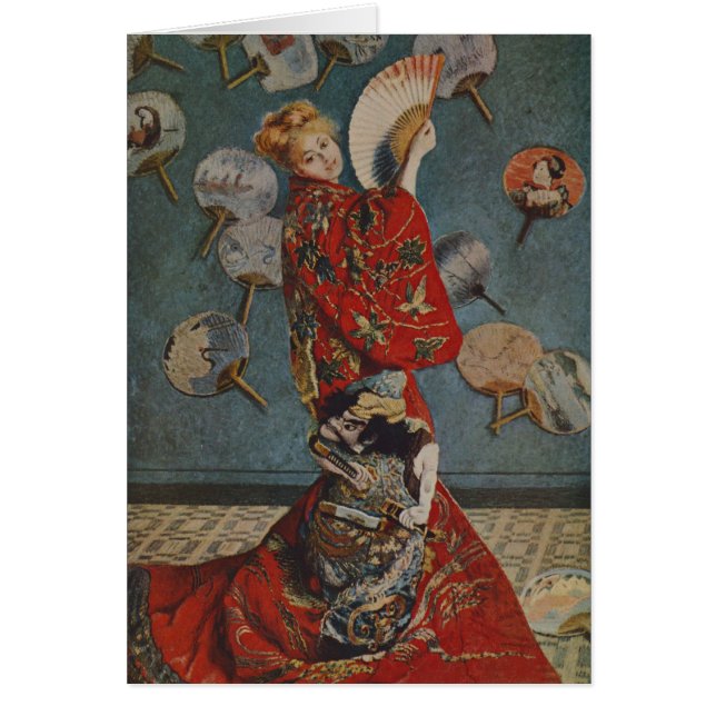 Camille Monet en costume japonais par Claude Monet (Devant)