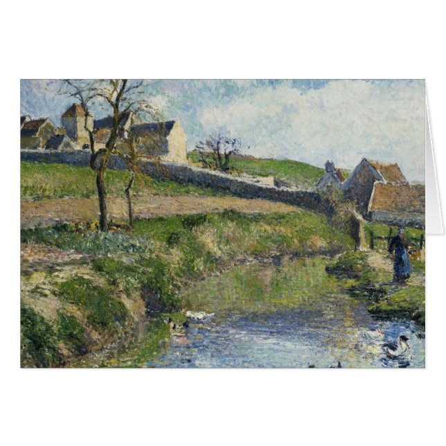 Camille Pissarro | La ferme à Osny, 1883 (Devant horizontal)