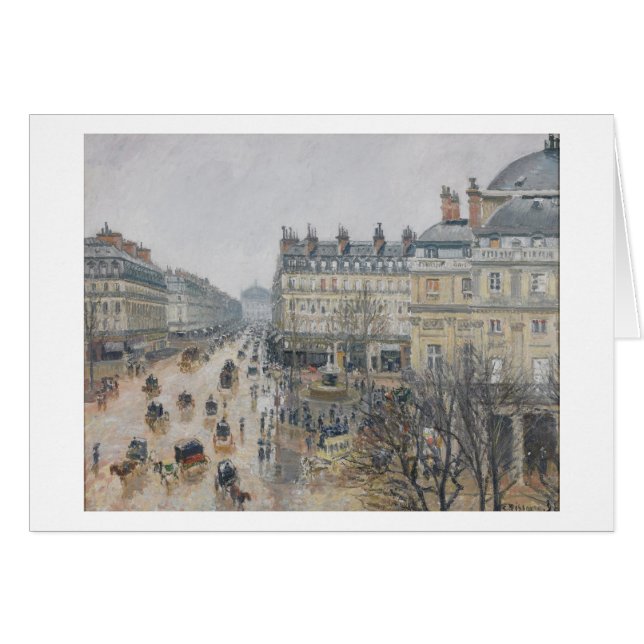 Camille Pissarro | Place du Théâtre François, Pari (Devant horizontal)
