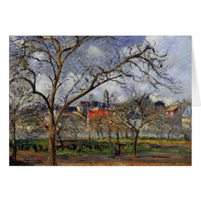 Camille Pissarro- sur le verger dans Pontoise en (Devant horizontal)