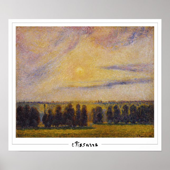 Camille Pissarro Zedign affiche d'art #8-2 (Devant)