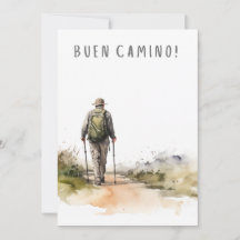 Camino de Santiago - Carte Homme Randonnée