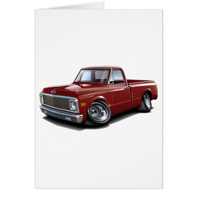 Camion 1970-72 marron de Chevy C10 (Devant)