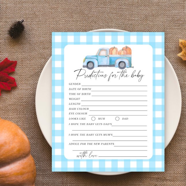 Camion bleu citrouille - Prédictions et conseils p (Créateur téléchargé)