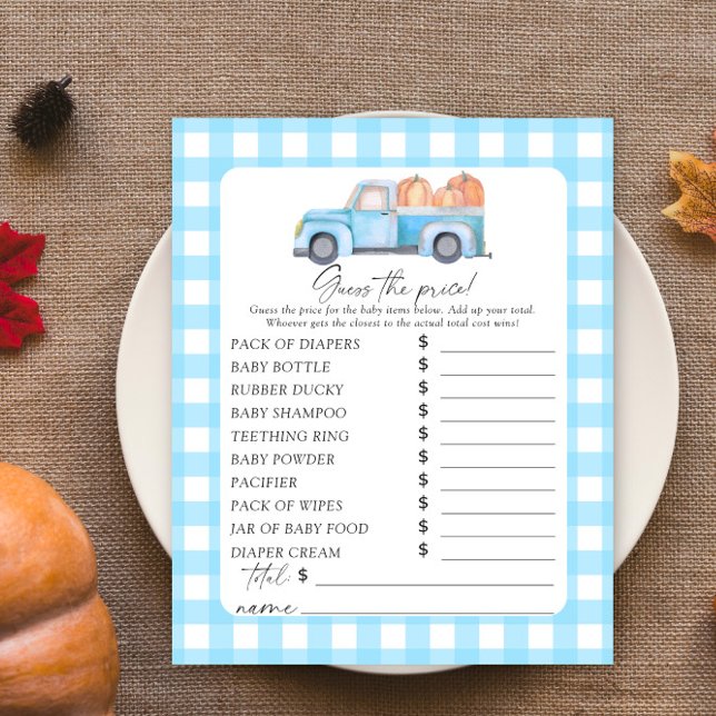 Camion Bleu Citrouilles - Devinez le prix Jeu (Créateur téléchargé)