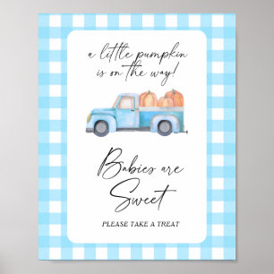 Camion citrouille - les bébés sont une affiche dou