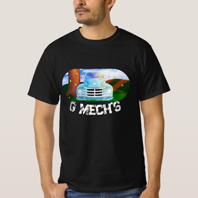 Camion Classique Avec Décor T-Shirt GMech (Devant)