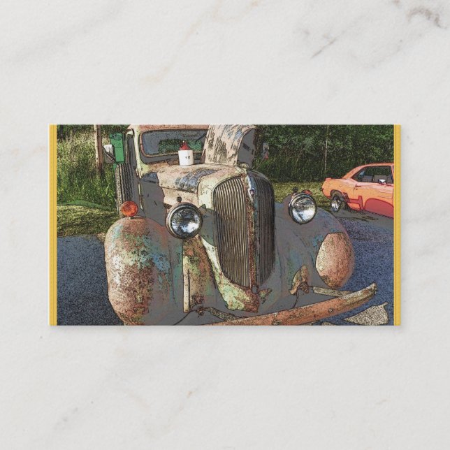 Camion classique en tant que cartes de visite d'un (Devant)