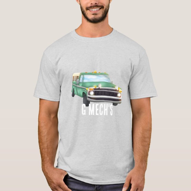 Camion classique vert - T-shirt GMech (Devant)