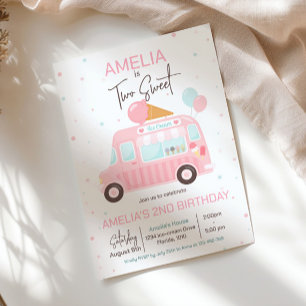 Camion Crème de glace Invitation Anniversaire