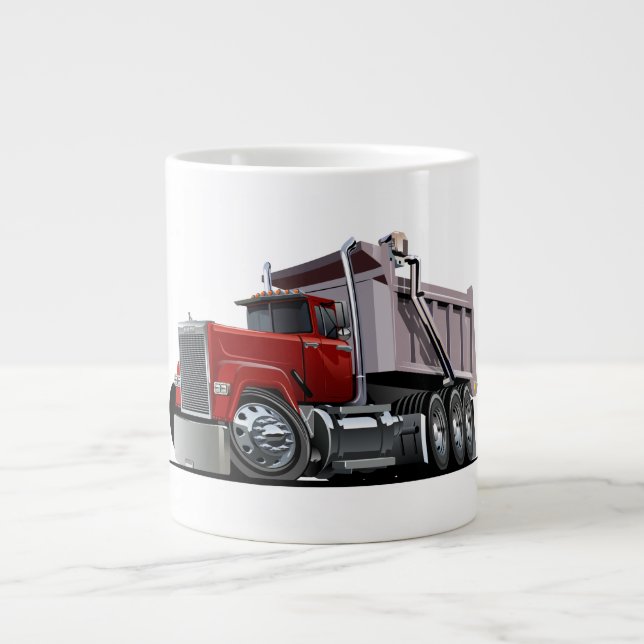 Camion de caricature tasse à café géant (Devant)