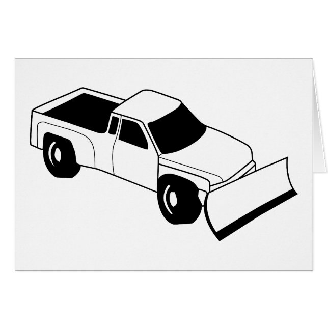 camion de charrue à neige (Devant horizontal)