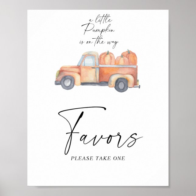 Camion de citrouilles - Affiche de faveurs (Devant)