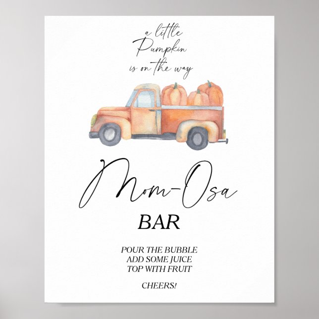 Camion de citrouilles \ Affiche du bar Mon-osa (Devant)