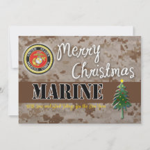 Camion de la carte de Noël USMC