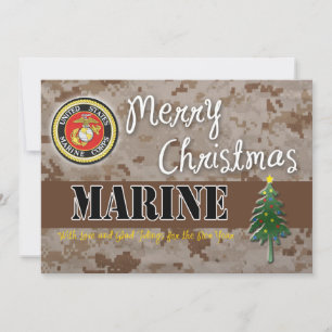 Camion de la carte de Noël USMC