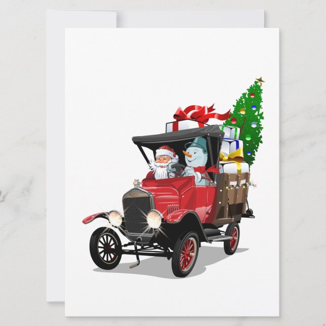 Camion de Noël de dessin animé (Devant)