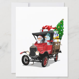 Camion de Noël de dessin animé