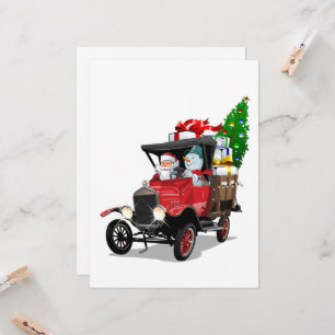 Camion de Noël de dessin animé